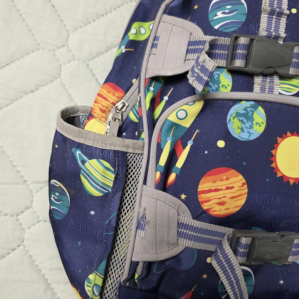 Pottery Born Kids Mackenzie Navy Solar System Glow-in-the-Dark Backpack - Picture 4 of 10